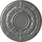 Ekena Millwork Dauphine Ceiling Medallion (Fits Canopies up to 13 1/4"), Hand-Painted Silver, 33 7/8"OD x 1 3/8"P CM33DASLS - alternate 1